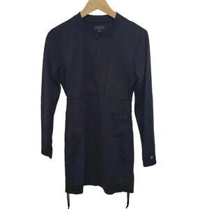 Athleta Black Long Sleeve Midi Knee Length Dress  Medium